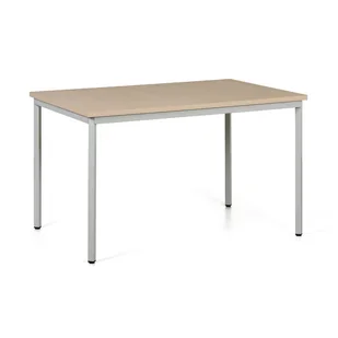 B2B Partner Stół do jadalni TRIVIA, jasnoszara konstrukcja, 1200 x 800 mm, brzoza 555426 - Stoły - miniaturka - grafika 1