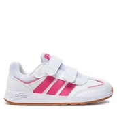Buty dla dziewczynek - Sneakersy adidas Tensaur Switch JI1052 Biały - miniaturka - grafika 1