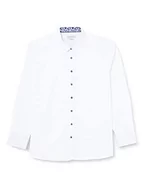 Koszule męskie - bugatti Męska koszula 9750-38520 z kołnierzem button-down, biała-10, regularna, biały-10, XXL - miniaturka - grafika 1
