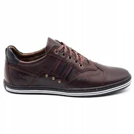 Półbuty męskie - Buty męskie casual 1801 ciemny brąz - Polbut - miniaturka - grafika 1