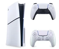 Konsole Playstation - Sony PlayStation 5 Slim + DualSense Chrome Pearl - miniaturka - grafika 1