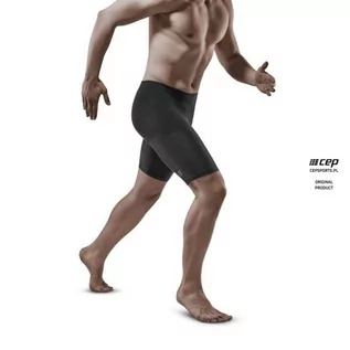 Spodnie sportowe męskie - CEP Spodenki kompresyjne męskie ULTRALIGHT SHORT czarne - grafika 1