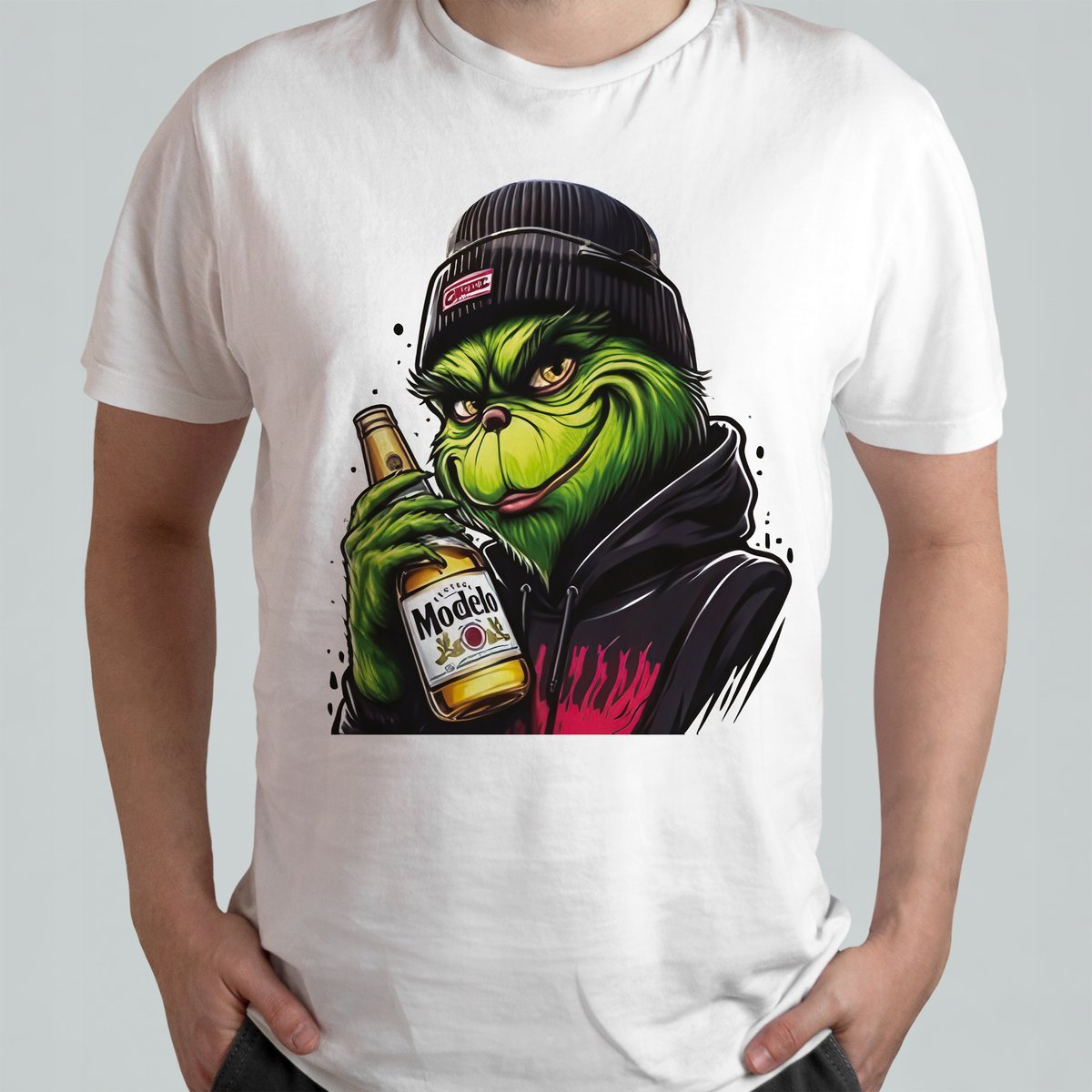 ŚWIĄTECZNA KOSZULKA Z GRINCHEM MĘSKA ŚMIESZNA T-SHIRT GRINCH r. L #25