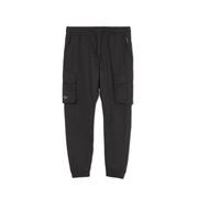 Spodnie sportowe męskie - Cropp - Czarne joggery z kieszeniami cargo - Czarny - miniaturka - grafika 1