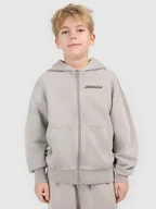 Bluzy dla chłopców - 4F Bluza dresowa loose z kapturem chłopięca - szara 158/164 (12-14 lat) - miniaturka - grafika 1