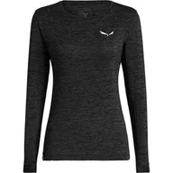 Koszulki i topy damskie - Longsleeve damski Puez Melange Dry'Ton Salewa - miniaturka - grafika 1