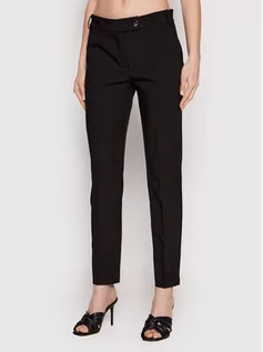 Spodnie damskie - Rinascimento Spodnie materiałowe CFC0107835003 Czarny Slim Fit - grafika 1