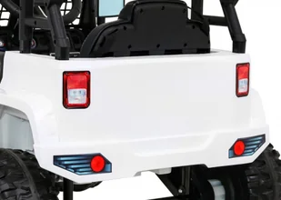 Autko Jeep Dark Night na akumulator dla dzieci Biały + Wolny Start + EVA + Audio LED - Samochody i pojazdy dla dzieci - miniaturka - grafika 11