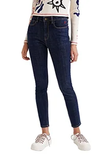 Desigual Jeansy damskie Denim_Basic Co, niebieski, 34 PL - Spodnie damskie - miniaturka - grafika 1