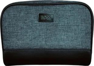 Hugo Boss Hugo Boss, Toiletry, Bag, Travel Pouch, Grey, For Men, 23 x 8 x 14 cm For Men - Kosmetyczki, organizery i kuferki - miniaturka - grafika 1