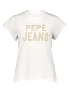 Koszulki i topy damskie - Pepe Jeans Koszulka w kolorze białym - miniaturka - grafika 1