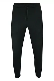 Spodnie Dresowe Czarne z Kieszonkami na Zamek, Sportowe, Męskie, ze Ściągaczami -PAKO JEANS - Pako Jeans - Spodnie męskie - miniaturka - grafika 1