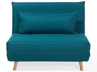 Sofy i kanapy - Beliani Sofa z funkcją spania morska SETTEN - miniaturka - grafika 1