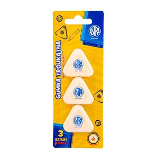 Gumka Trójkątna Astra 3 Szt. - Gumki biurowe - miniaturka - grafika 1