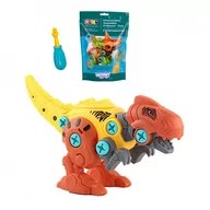 Figurki dla dzieci - Woopie Figurka Woopie WOOPIE Dinozaur do Skręcani Tyranozaur Zestaw Konstrukcyjny + Śrubokręt 5904326941045 - miniaturka - grafika 1