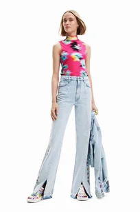 Desigual jeansy damskie - Spodnie damskie - miniaturka - grafika 1