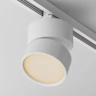 Lampy pozostałe - UNITY ONDA TR007-1-12W2.7K-W-1 spot dysk biały regulowany LED 12W 2700K do szyny 1-fazowej - miniaturka - grafika 1