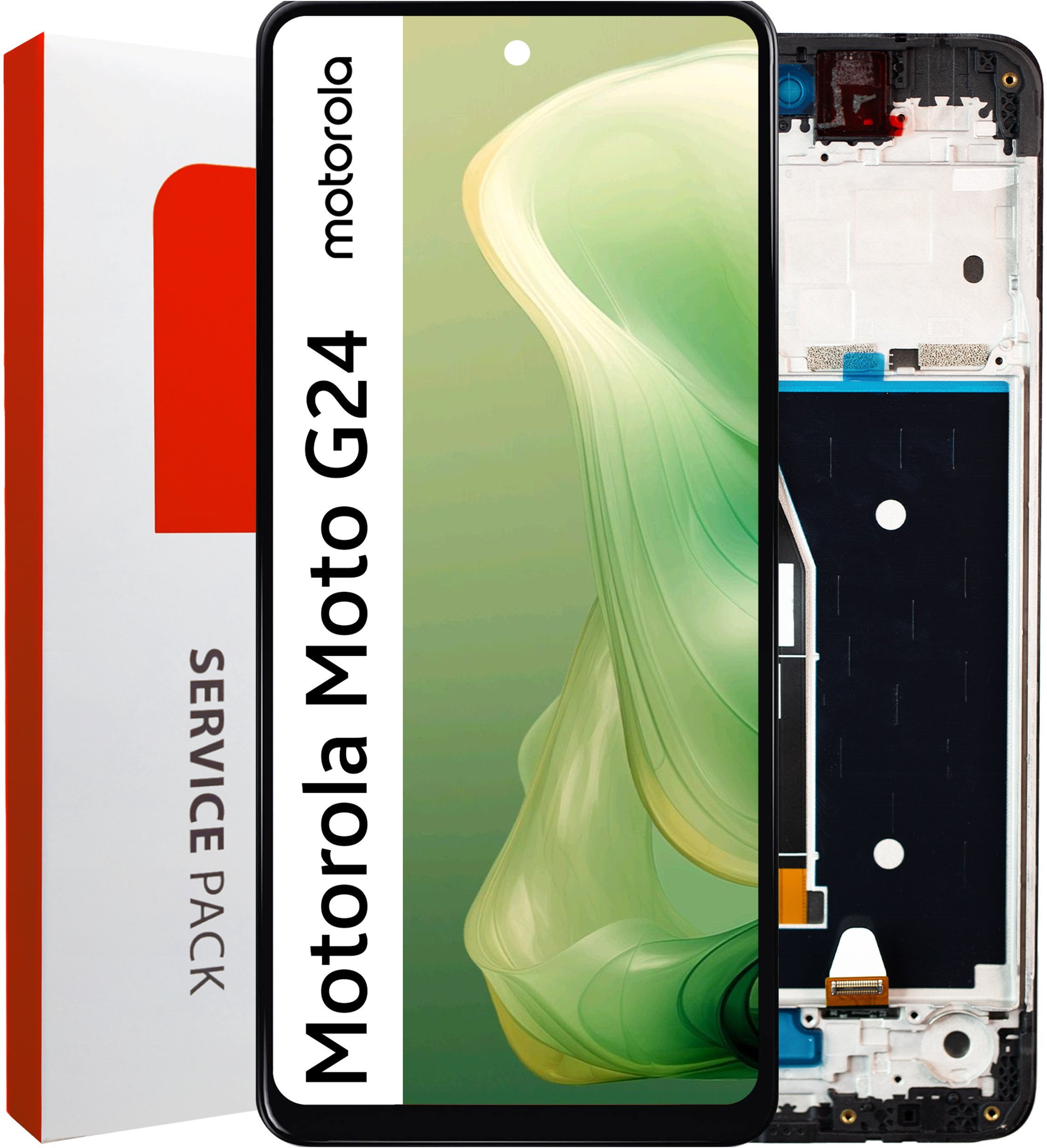 Wyświetlacz do Motorola Moto G24 Ekran LCD Ramka Oryginał Zila XT2423-1 5904858385874