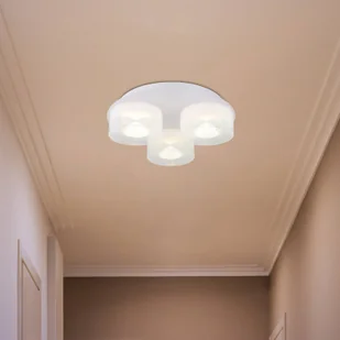 Globo Lampa sufitowa LED Belinda, biały / opal, salon / jadalnia, szkło - Lampy sufitowe - miniaturka - grafika 1