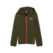 Bluzy dla chłopców - PUMA Chłopięca bluza z kapturem Active Sports Bluza z kapturem na zamek błyskawiczny Tr B - miniaturka - grafika 1