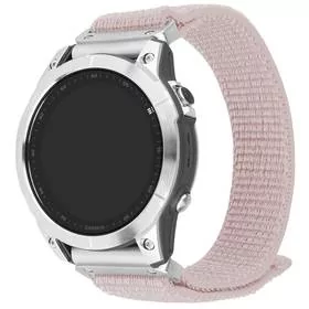 Fixed Nylonowy pasek Nylon Sporty Strap, QuickFit 22mm do Garmin Fenix 7 Pro / 7 / 6 Pro / 6 / 5, różowy - Akcesoria do smartwatchy - miniaturka - grafika 1
