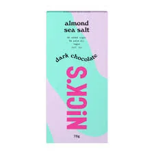 N!CK'S Nicks dark chocolate almond sea salt, 75g - Czekolada - miniaturka - grafika 1