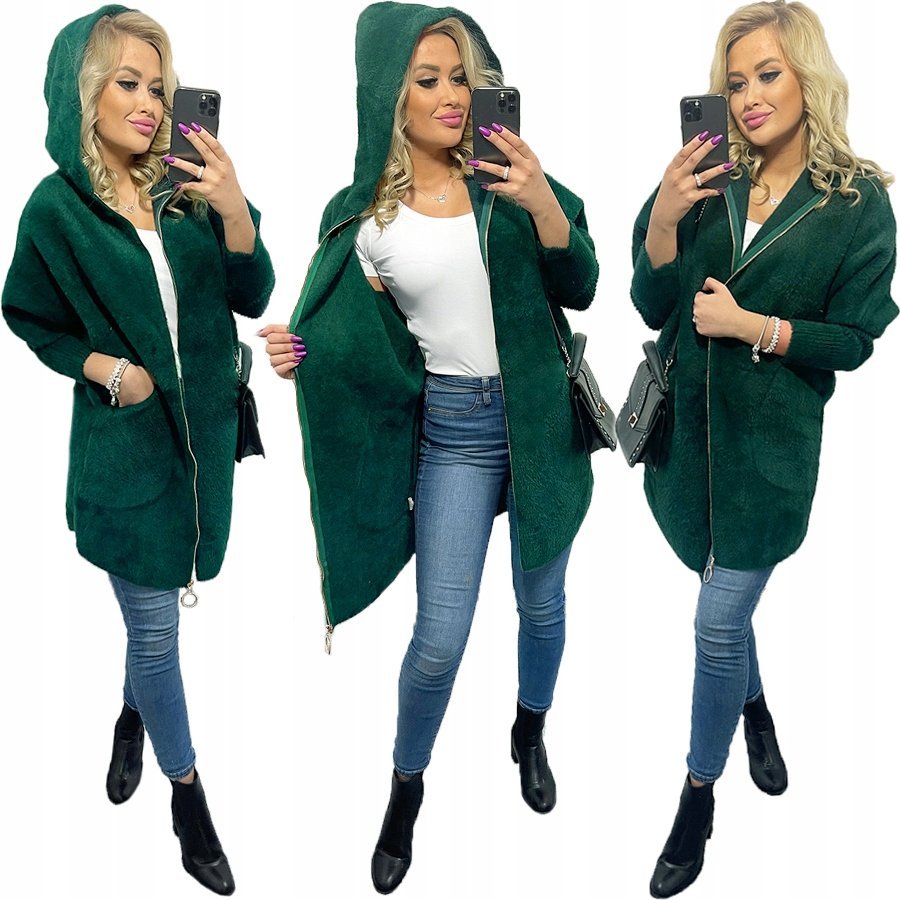 ALPAKI SUWAK PŁASZCZ WEŁNA KOLORY oversize DŁUGI