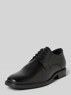 Buty derby skórzane z fakturowaną podeszwą model ‘BRANDOLF’ - Półbuty męskie - miniaturka - grafika 1