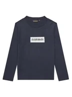 Bluzki damskie - Napapijri Bluzka S-Chamois NP0A4HYK D Granatowy Regular Fit - miniaturka - grafika 1