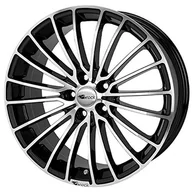 Felgi aluminiowe - Brock B24 czarny przód polerowany 7x16 ET42 4.00x108.00 Hub Hole 63,40 mm - aluminiowe obręcze - miniaturka - grafika 1