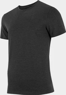 4f Koszulka męska H4Z22-TSM352 Ciemny Szary melanż r.S - Koszulki męskie - miniaturka - grafika 1
