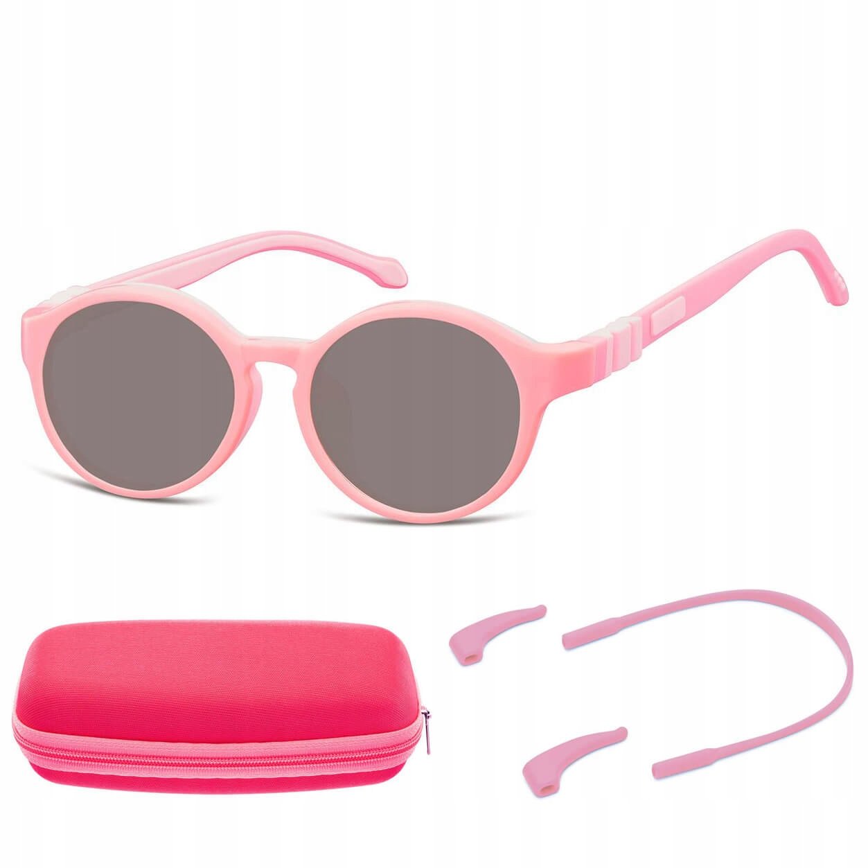 Elastyczne Dziecięce Okulary przeciwsłoneczne dzieci Sunoptic Gumka Etui