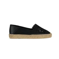 Półbuty damskie - Damskie espadryle GEOX D LAMPEDUSA D D45V0D-0DS10-C9999 – Czarny - miniaturka - grafika 1