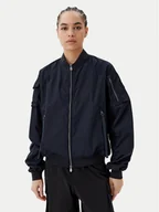 Kurtki damskie - Save The Duck Kurtka bomber D32105W TWIL20 Granatowy Oversize - miniaturka - grafika 1