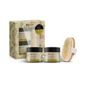 Zestawy kosmetyków damskich - Silcare Naturro Special Gift Box zestaw masło do ciała 150ml + peeling do ciała 150ml + szczotka do masażu ciała - miniaturka - grafika 1