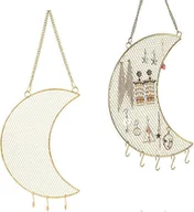 Biżuteria - akcesoria - Wiszący organizer na biżuterię Moon montowany na ścianie - miniaturka - grafika 1