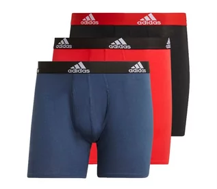 Majtki męskie - adidas Logo Boxer Briefs 3 Pairs GN2018 Rozmiar: S - grafika 1