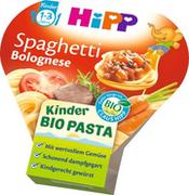 Dania dla dzieci - HiPP, Bio, spaghetti z sosem bolognese i wołowinką, 250 g - miniaturka - grafika 1