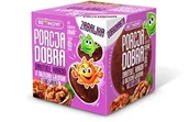 Desery dla dzieci - Porcja Dobra Porcja Dobra Kostka z niespodzianką daktyle karob orzechy włoskie - 25 g - miniaturka - grafika 1