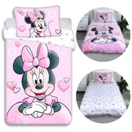 Pościel dla dzieci - DISNEY Myszka Minnie Różowo-biała, DWUSTRONNA, bawełniana pościel dziecięca na zamek, 100% BAWEŁNA 100x135cm+40x60cm OEKO-TEX - miniaturka - grafika 1