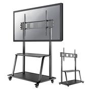 Moda i Uroda OUTLET - NEWSTAR Mobile Flat Screen Floor Stand Stand Stand + Trolley Height: 137-162cm 60-105Zoll Black - miniaturka - grafika 1
