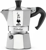 Dzbanki i imbryki - Bialetti ekspres do kawy Moka Express La Mokina, 1 filiżanka, espresso, dzbanek do espresso, ekspres do kawy, aluminium, srebrny, 40 ml, 2380 - miniaturka - grafika 1