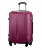 Walizki - Walizka Duża Podróżna Na Kółkach Twarda ABS PUCCINI Bordowa ABS03A-3B - miniaturka - grafika 1