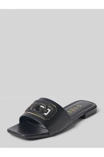 Klapki z detalem z logo model TARISHA - Guess - Klapki i japonki damskie - miniaturka - grafika 1