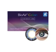 Soczewki kontaktowe - BIOAIR COLORS LUSCIOUS LINE SOCZEWKI KOLOROWE SUPERB AQUA 2 SZTUKI 0.00 / 8.6 - miniaturka - grafika 1