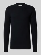 Swetry męskie - Sweter z dzianiny z okrągłym dekoltem model ‘Kristian’ - miniaturka - grafika 1