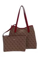 Torebki damskie - Guess Vikky 4G-Logo, Torba na ramię dla kobiet, Brązowy, Brązowy - miniaturka - grafika 1