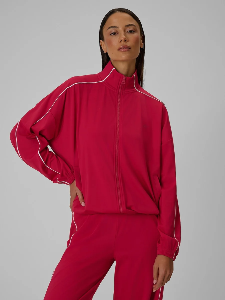 Bluza loose bez kaptura szybkoschnąca damska 4F 4FRSS26TSWSF2982-62S Czerwony L