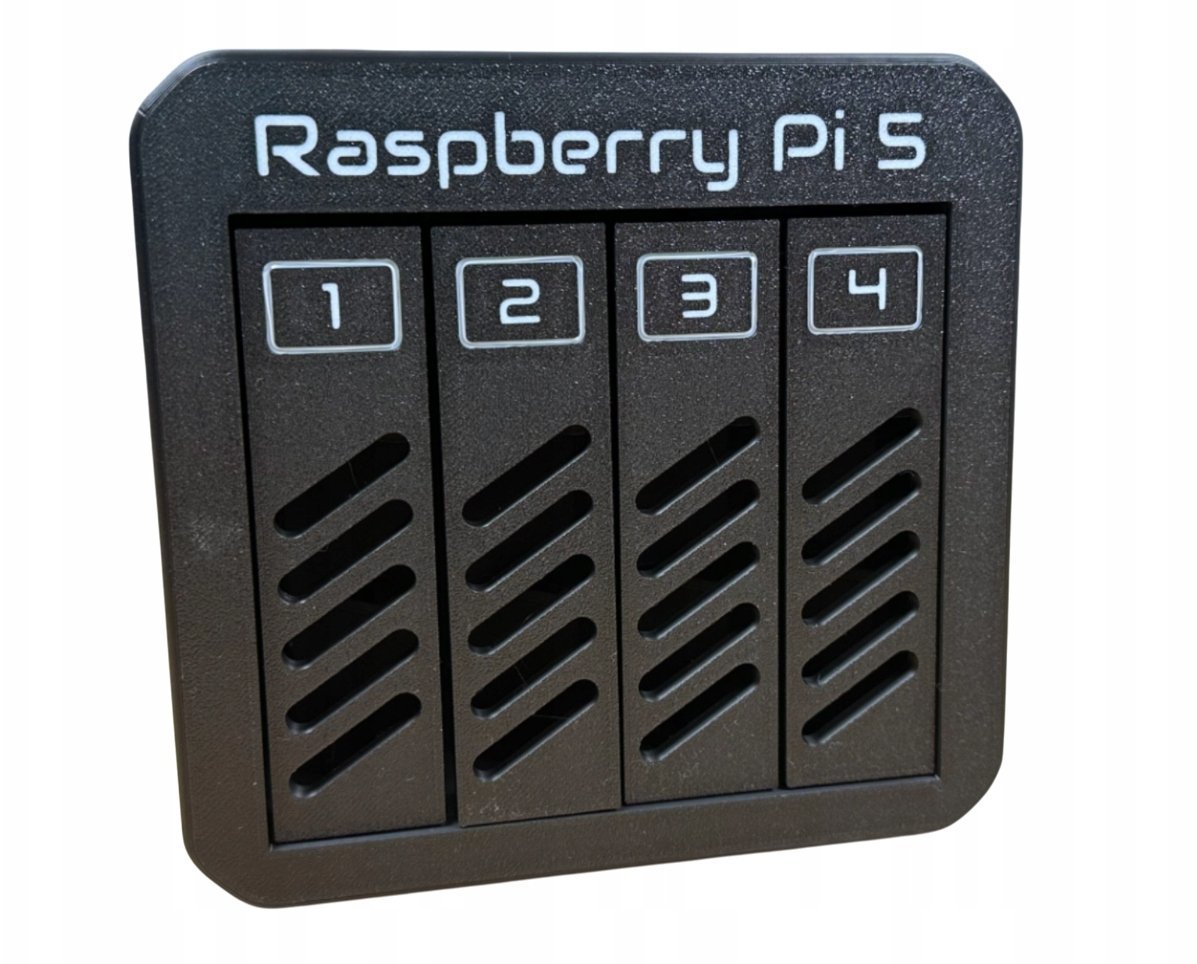 Obudowa SilentiumPC NAS 4-Bay RPi 5 PLA