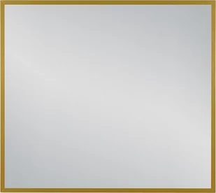 Lustro łazienkowe prostokątne 90x80 cm złota rama - Lustra - miniaturka - grafika 1